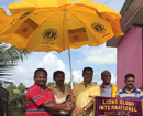 Lions Club-Belman donates huge umbrellas to poor hawkers